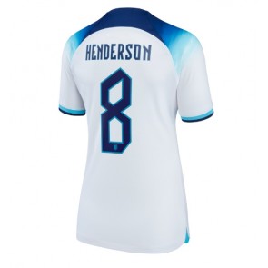 England Jordan Henderson #8 Replica Home Stadium Shirt for Women World Cup 2022 Short Sleeve